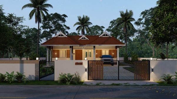Custom Homes Kerala Kalliyath Homes Traditional 1600 Sq Ft